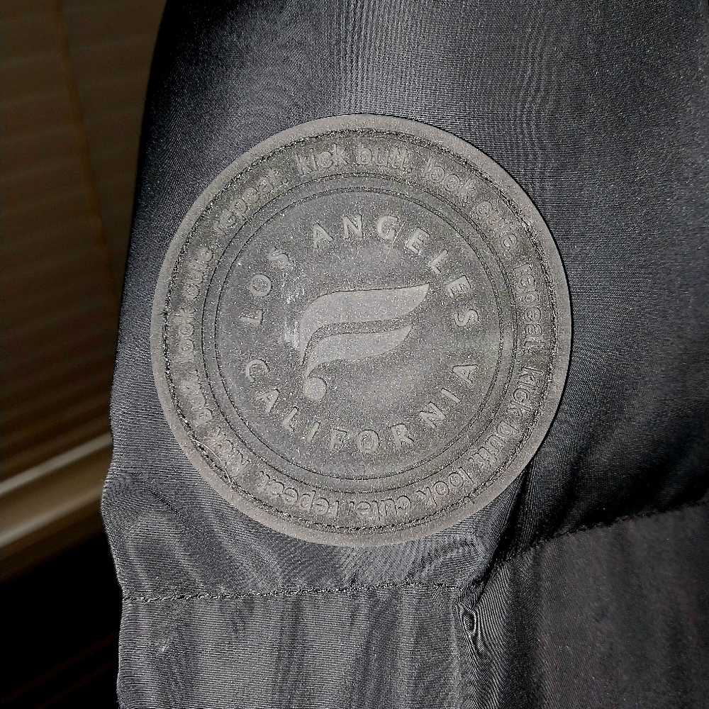 Fabletics Venture Puffer Jacket Black With Hood S… - image 5